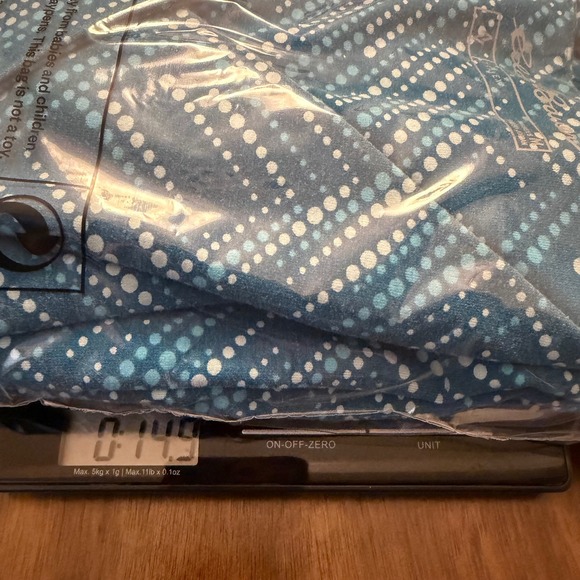 Eddie Bauer Travex Teal Blue Geometric Dot Surplice V-Neck Travel Dress Womens M - Picture 5 of 7